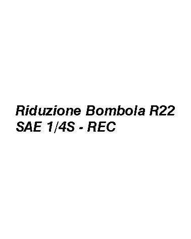 RIDUZIONE BOMBOLA 1/4 SAE 