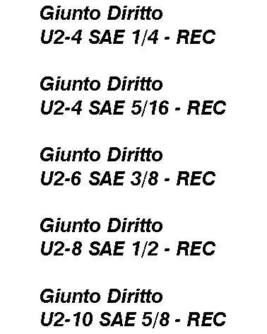 GIUNTO DIR U2-4 SAE   1/4 