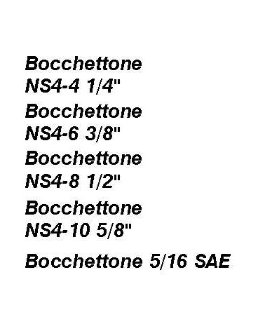 BOCCHETTONE NS4-4   1/4   