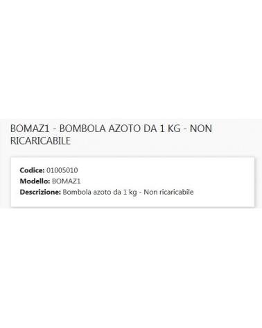 BOMBOLA AZOTO 1KG         