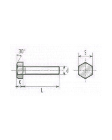 VITE INOX M8x25 x SAETTE  