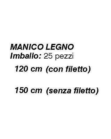 MANICO LEGNO 120 cm A VITE