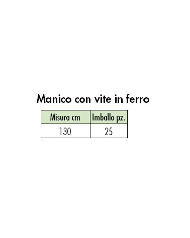 MANICO CON VITE FERR 130CM