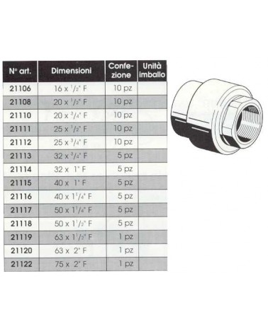 GIUNTO FIL C/E  F32 x F 1 