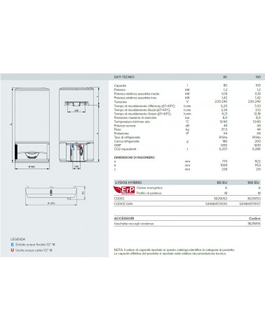 SCALD LYDOS HYBRID 80LT   