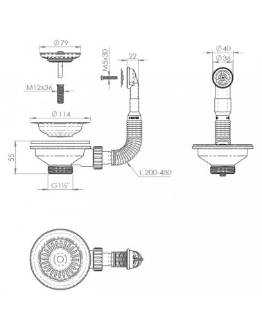 PILETTA BASKET C/T ROT diametro 90