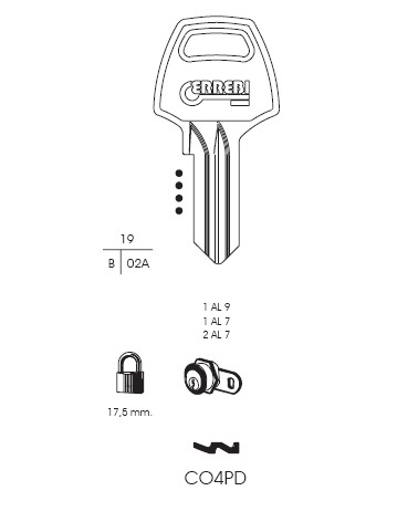 CHIAVE CO4PD | CB4        