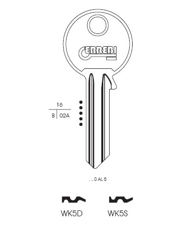 CHIAVE WK5D | WE1         
