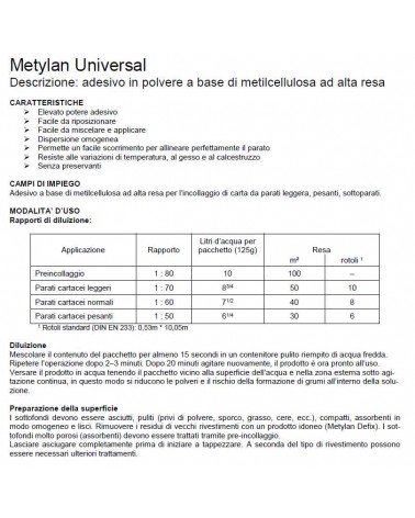 METYLAN COLLA PARATI 125GR