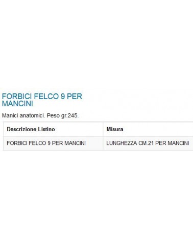 FORBICE FELCO N.9 MANCINI 