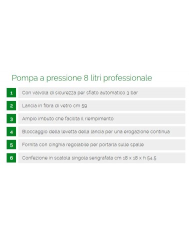 POMPA A PRESS PROF 8 LT   