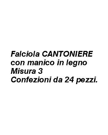 FALCIOLA CANTONIERE N.3   