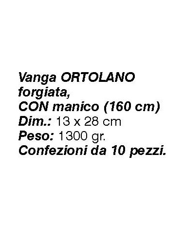 VANGA ORTOL C/POG+MANICdiametro 40