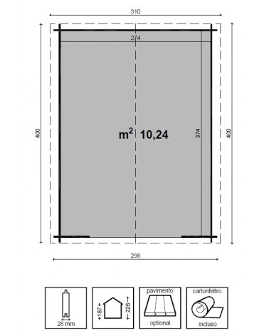 CASETTA DIANA CM 300x400