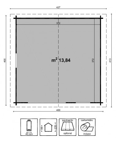 CASETTA VALENCIA CM 400X400