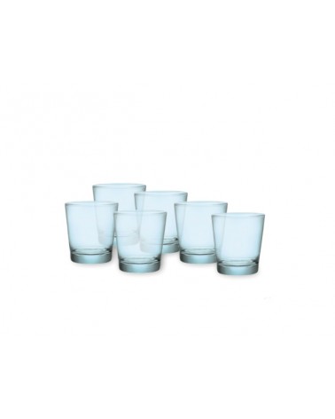 BICCHIERI acqua Sestriere in pasta colore azzurro acqua. Perfetti per un utilizzo quotidiano. confezione 6pz. BORMIOLI ROCCO