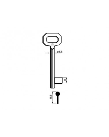 CHIAVE PATENT PASSEPARTOUT 5011 30P MEDIA . Categoria: Patent. Impiego: PASSE-PARTOUT e PATENT. Marca principale: PATENT PASSEPA