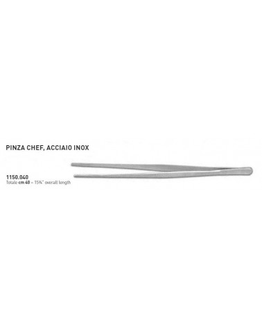 PINZA CHEF ACCIAIO INOX CM40 AMBROGIO SANELLI