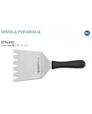 SPATOLA PER GRIGLIA SUPRA CM15X11 AMBROGIO SANELLI COD.S774.015