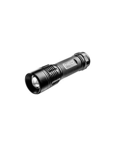 Torcia in alluminio 200 lumen,con zoom, IPX7 art. 99-101 NEO TOOLS