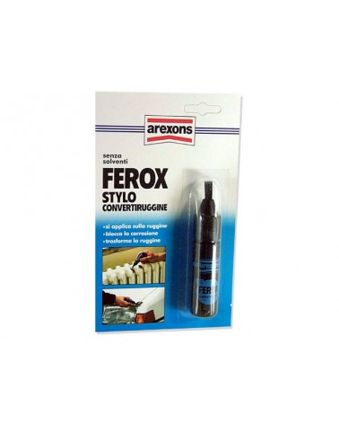 Trattamento antiruggine Ferox Arexons 15ML. Distrugge e previene la ruggine trasformandola in composto stabile di col. nero resi