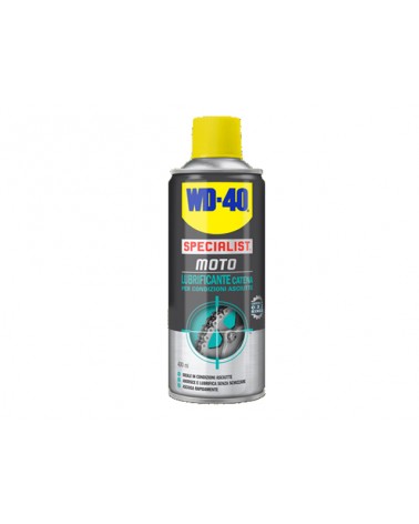 WD-40 MOTO lubrificante catena 400ML ideale in condizioni asciutte, eccezionali proprieta\' adesive, asciuga rapidamente, lubrif