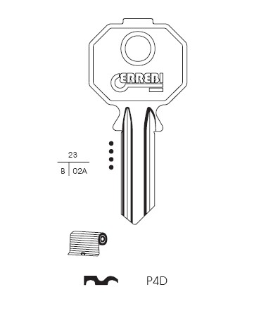 CHIAVE P4D | PF212        