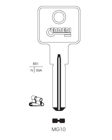 CHIAVE MG10 | MG8         