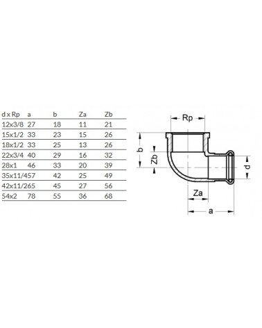 CURVA 90 FERRO FF   1/2X15