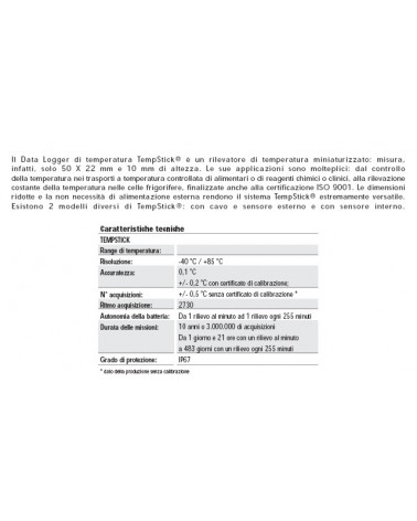 TEMPSTICK DATA LOGGER     