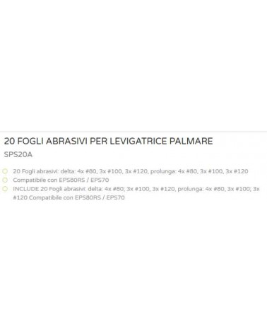 FOGLI X LEVIGATR. SPS20A  