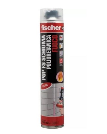 SCHIUMA POLIURETANICA FUOCO PUP FS 750ML FISCHER PER PISTOLA ART. 542396