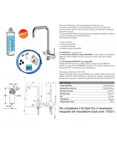 KIT FILTRAGGIO DELO' PUR  