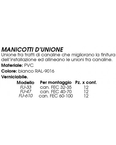 MANICOTTO D UNIONE FU-33  