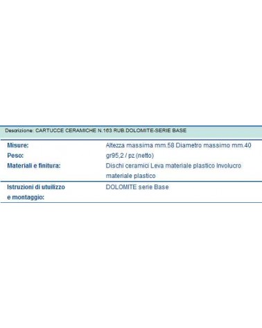 CARTUCCIA X MIX BASE DOLOM